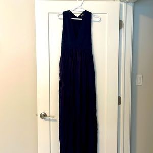 Navy blue floor length Lulu’s formal dress. In great condition.